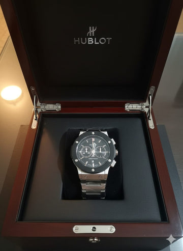 Hublot Classic Fusion Stainless Steel Chain Titanium Black Roller